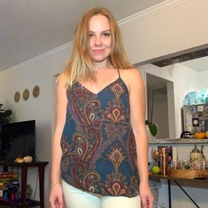 Retro Inspired Paisley Cami